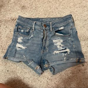 AEO denim shorts
